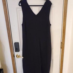 MERSEA V-neck Sleeveless  Maxi Sweater Dress Black Size XL